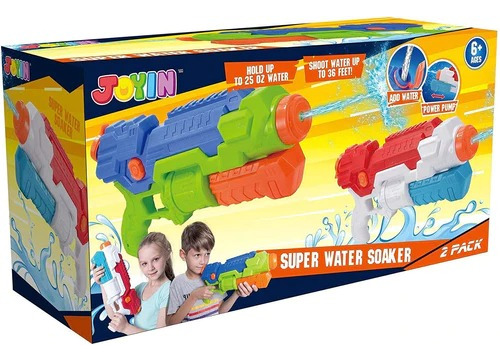 2 Súper Pistolas De Agua Para Niños Joyin