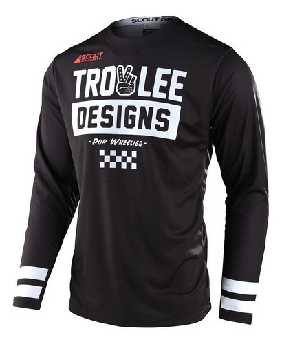 Scout Gp Jersey Peace & Wheelies Black