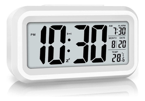 Reloj de mesa   digital MS Reloj  color blanco 