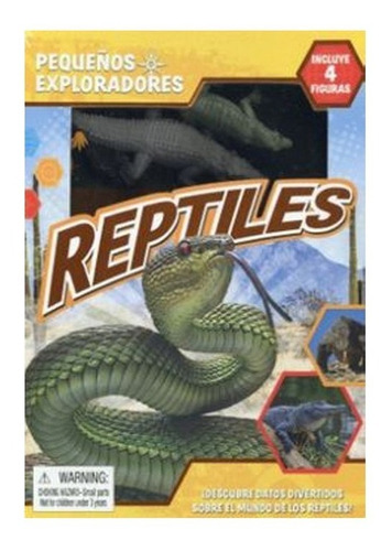 Libro En Caja + 4 Figuras Reptiles Pequeños Exploradores