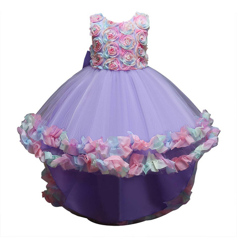 Vestido De Princesa Sin Mangas Creativo Para Niña, Con Estam