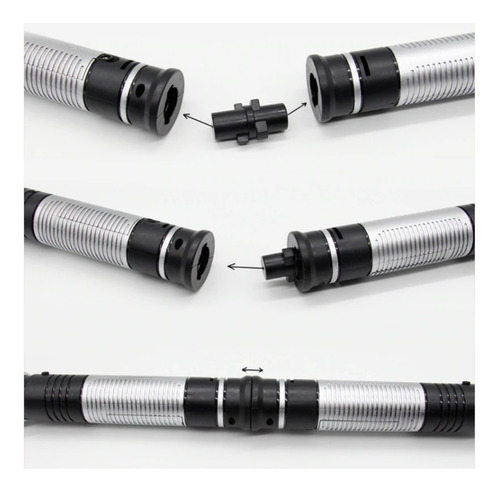 Imagem 4 de 8 de Kit 2 Sabres De Luz Star War| Vira Lança Estilo Darth Maul