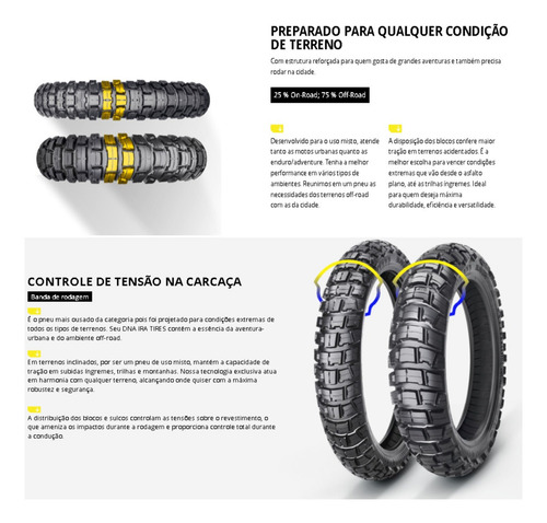 Kit Pneu Traseiro + Dianteiro Crosser / Bros 150 160 Xre 190