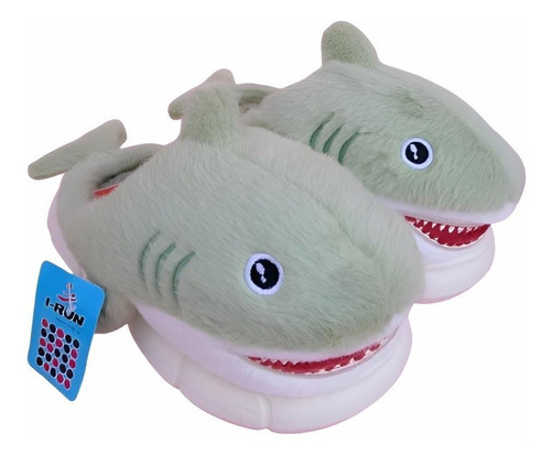 Pantuflas Importadas Juvenil Personaje Tiburon 3d Invierno