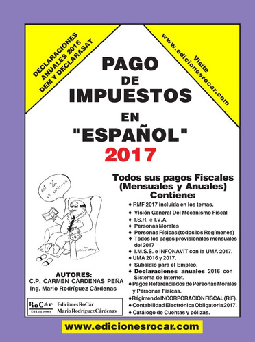 Libro Pago De Impuestos En Español 2017. Nuevo De Editorial.