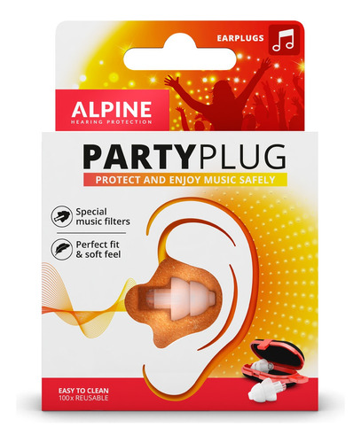 Protector Auditivo Alpine Partyplug Par Llavero Y Filtro