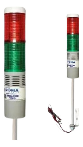 Torre Luminosa Sinaleiro Led Pisca 2 Cores 24v