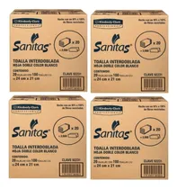 Comprar 4 Cajas Toalla Interdoblada Sanitasnkimberly Con 2000 Pz C\u002Fu