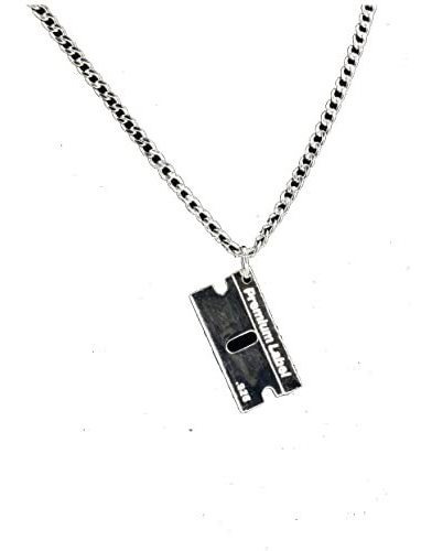 Cadena, Collar Para Hombr Etiqueta Premium - Plata Bad Habit