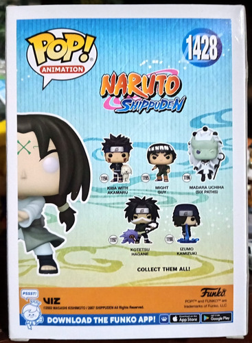 Funko Pop! Neji Hyuga No. 1428 - Chase Special Naruto Shipp (Usado)