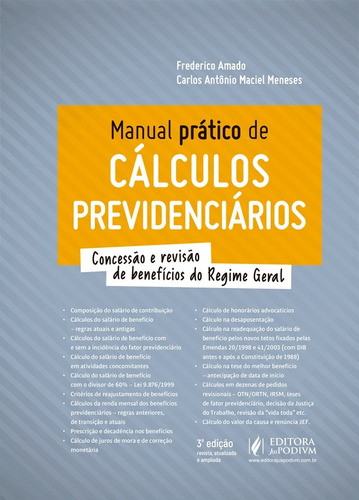 Manual Pratico De Calculos Previdenciarios - Edição Atual