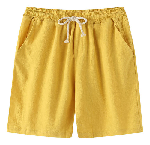 Pantalones Cortos De Playa De Algodón De Cintura Media Para