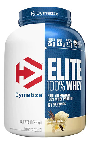 Dymatize Elite 100% Whey Proteina 5 Lb Gourmet Vanilla