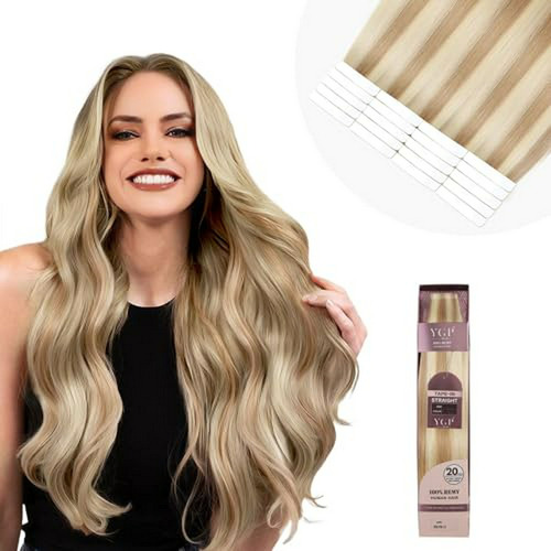 Extensiones De Cabello Con Cinta De Cabello Humano 22 Pulgad