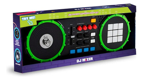 Juguete Mi Primer Consola Dj Mixer Luz Y Sonido Entrada Cel