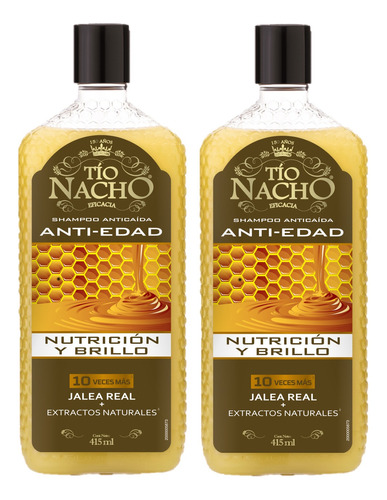 Pack Tio Nacho 02 Shampoo Antiedad 415ml C/u