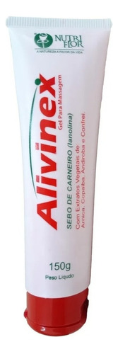 Alivinex Sebo De Carneiro Gel De Massagem 150g