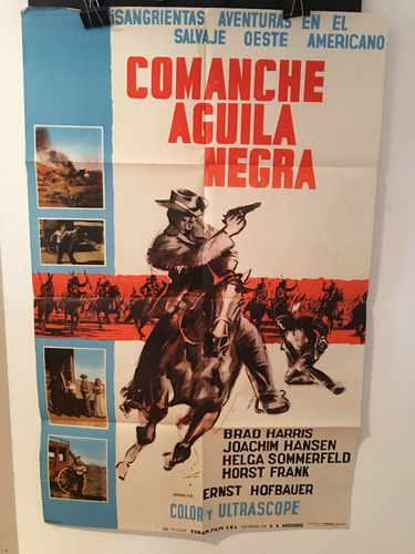 Afiche De Cine Original - Comanche Aguila Negra