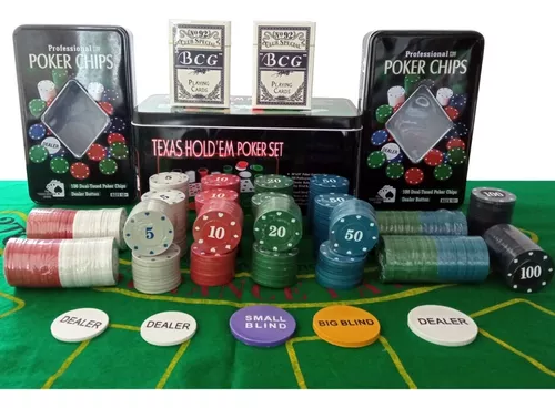 Jogo De Lata Poker Texas Hold'em Poker Set