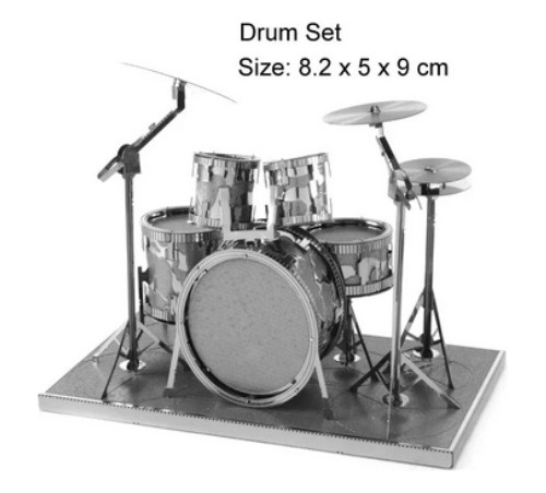 Batería Musical Drumset Rompecabezas Metálicos 3d (Usado)