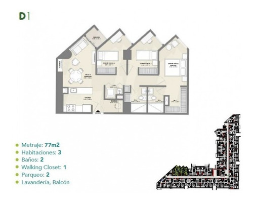 Imagen 5 de 5 de Apartamento En Venta Zona 12 Por Plaza Madero - Pva-025-08-21-3