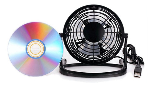 Ventilador Usb Portátil, Ajustable Ligero Silencioso, Negro