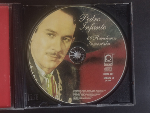 Cd Pedro Infante 60 Rancheras Inmortales Disco 1 Y 3 (Usado)