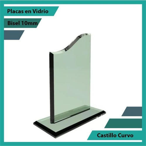 Placas En Vidrio Forma Castillo Curvo