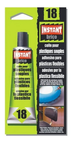 Pegamento Adhesivo Para Plásticos Flexibles 30ml Instant