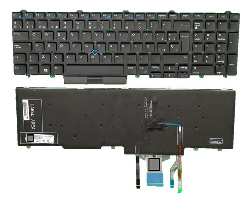 Teclado Compatible Dell Latitude E5550 E5570 383d7 Iluminado