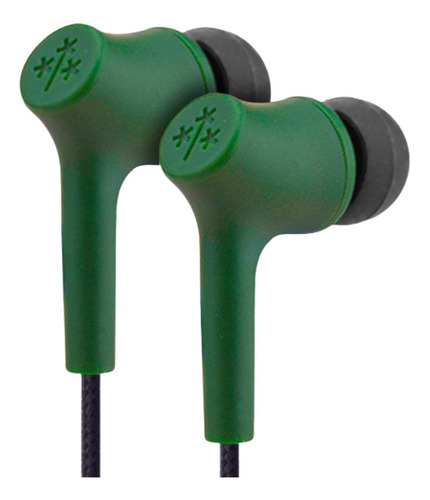 Audífonos Manos Libres Haya Sustentables Hune Con Microfono Color Verde oscuro