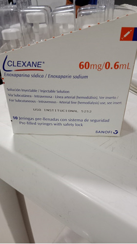 Se Venden 25 Unidades De Anticoagulante Enoxaparina De 60 Mg