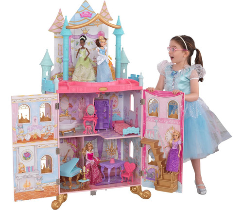 Casa De Princesas De Madera Para Muñecas