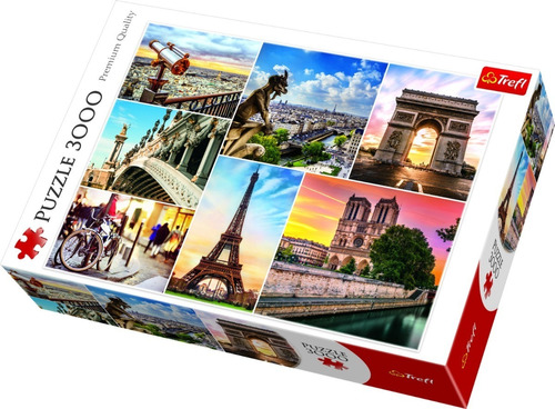 Puzzle 3000 Pz Trefl Magia De Paris Collage Rompecabezas Lp