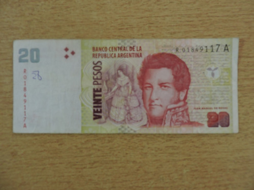 Billete De 20 Pesos Convertible/reposicion, Bot.3531 , Mira!