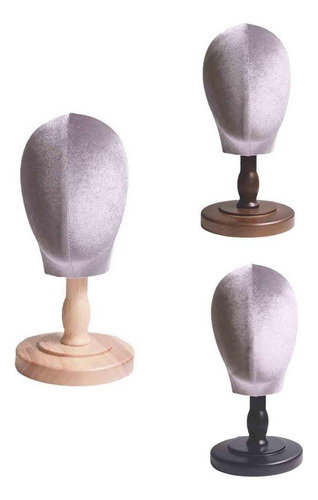 Cabeza De Maniquí Para Pelucas, Soporte De Base Negra