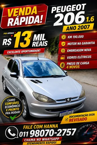 POPONページ Peugeot 206 1.4 Sensation Flex 5p | MercadoLivre