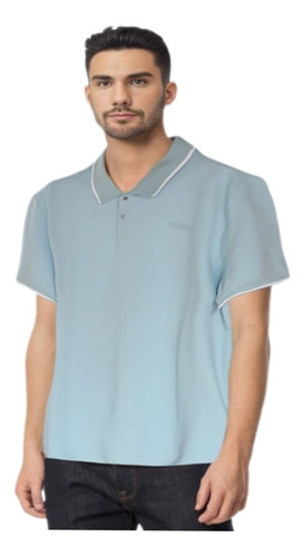 Polo Casual Hombre Calvin Klein Talla Xl Dream Blue