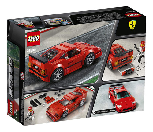 Edificio Lego Speed Champions Ferrari F40 Competición 75890