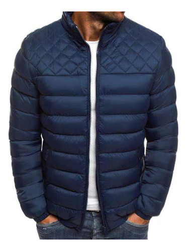 Chaqueta Casual De Algodón Slim-fit Hombre En Cuadros Rombos