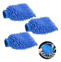 Comprar Kit 3 Luvas De Microfibra Lavagem Automotiva Não Risca Carro