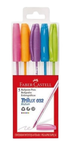 Boligrafo Faber Castell Trilux X5 Unidades