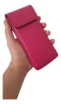 Comprar Funda Estuche Cuero Para Zte Blade A54 - Fucsia Premium Fucsia Vertical Sin Nada Puesto Para Guardar El Celular Sin Nada Puesto