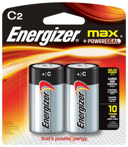 Pila Bateria Alcalina Energizer Max C Blister X2 Unidades