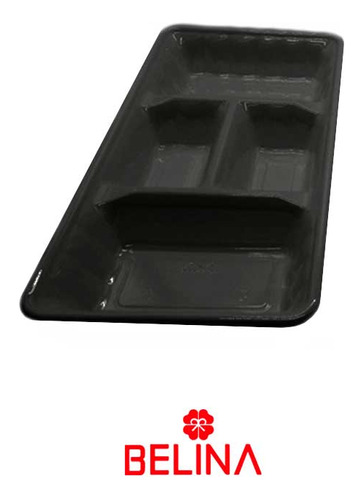 Bandeja Rectangular Negra 2pcs 35x18cm