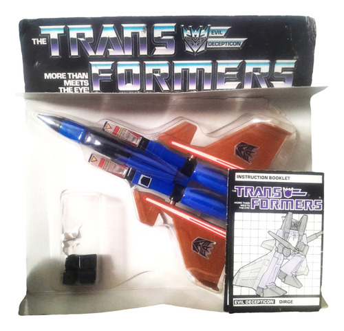 Vintage Transformers Decepticon Dirge Figura Avion