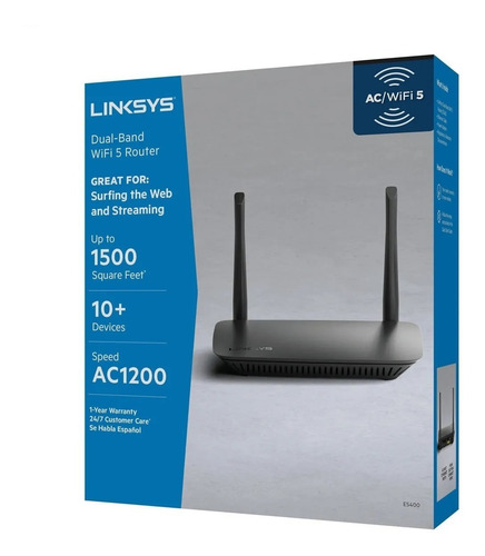 Imagen 4 de 4 de Router Cisco Linksys Inalambrico Doble Banda Ac1000 E5350