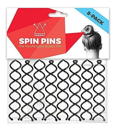 Spiral Bobby Hair Pins / Non-scratch Rounded Tips / Spin Pin