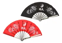Comprar 2 Fãs Chineses De Taichi Kungfu Fã Dobrável De Artes Marciai