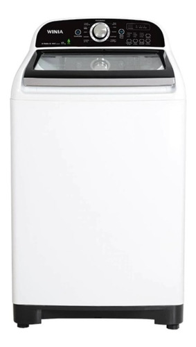 Lavadora automática Winia DWF-DG1B346C blanca y negra 17kg 127 V